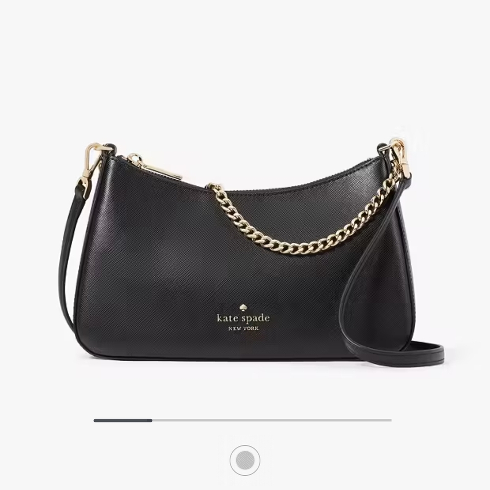 Kate Spade Black Leather Crossbody Madison Bag